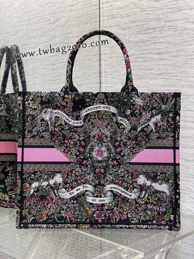 Dior专柜秋冬系列新款托特包迪奥高仿原单Tote包Around the world大号手提购物袋 djfk1694